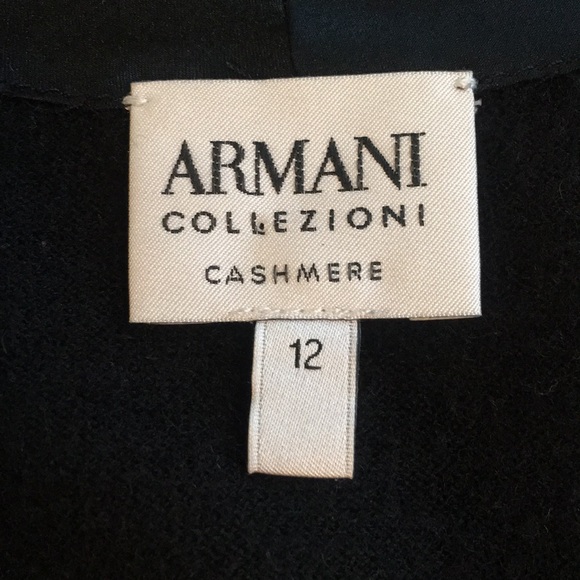 Armani 100% Cashmere Sweater Jacket style with Tie - Picture 7 of 8